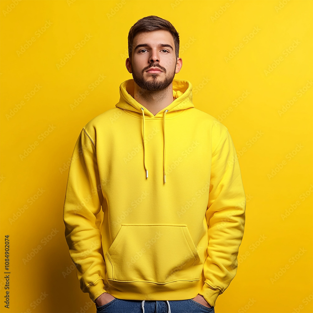 Obraz premium Hoodie sweatshirt long sleeve mockup