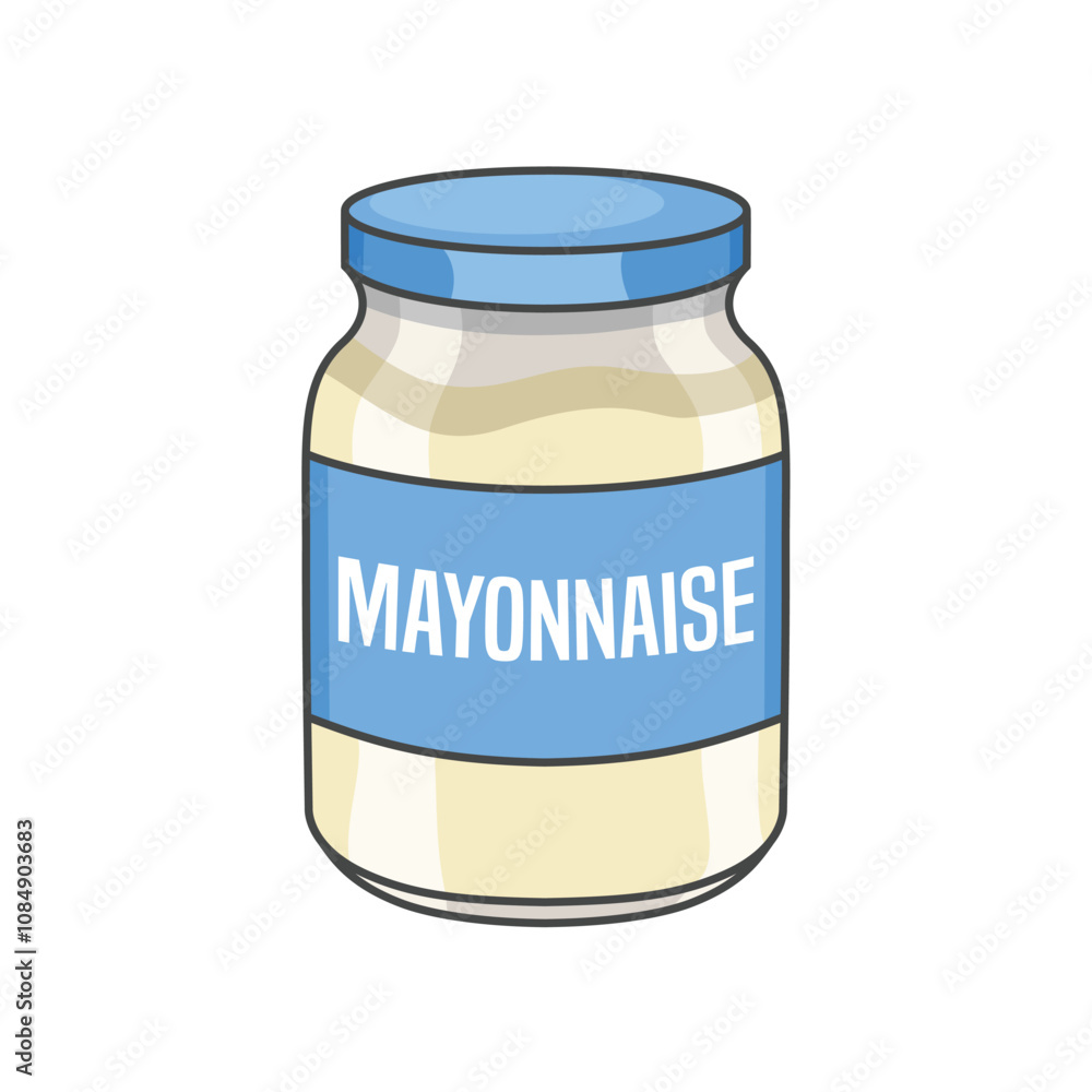 Mayonnaise in a jar vector design Mayonnaise in a jar vector design