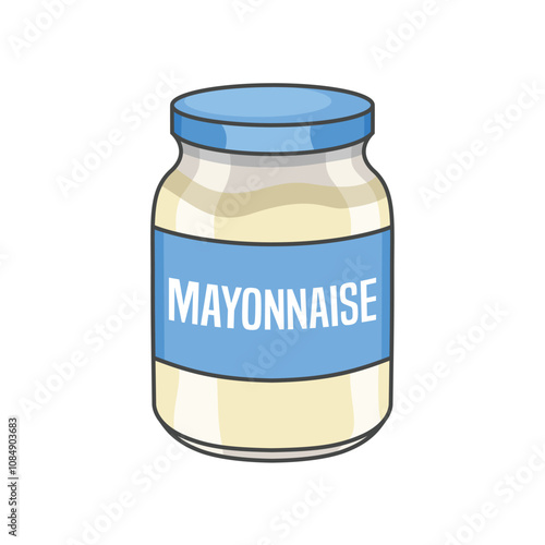 Mayonnaise in a jar vector design