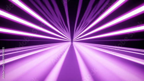 3D futuristic retro grid purple neon light technology digital grid abstract background copy space. pattern with rays lines and dots club bar disco geometric cyberpunk electronic data wallpaper photo