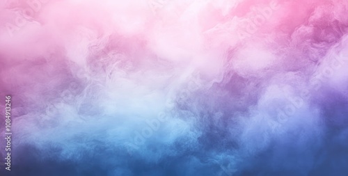 Abstract Gradient Background with Soft Pastel Colors of Pink, Blue, Purple, and Grey, Grainy Texture Overlay