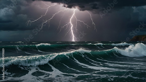 lightning in the sea