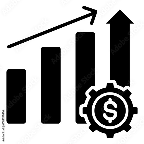 Growth Strategy Glyph Icon