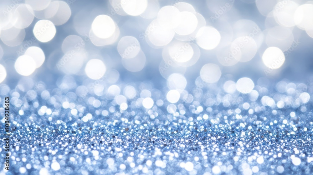 A shimmering blue background with sparkling bokeh effects, ideal for festive designs. A shimmering blue background with sparkling bokeh effects, ideal for festive designs.