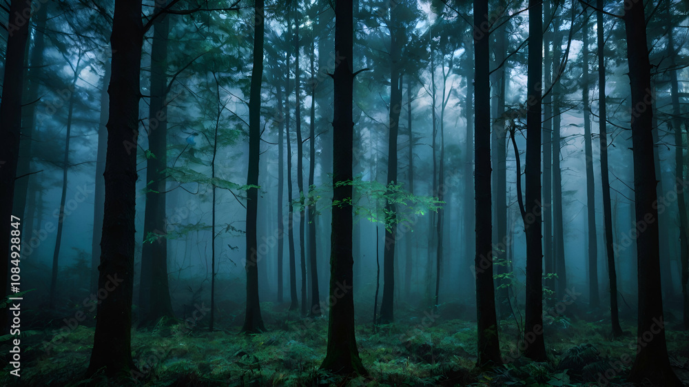 Fototapeta premium fog in the woods