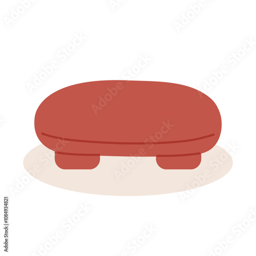 Cute comfortable pouf for design interior