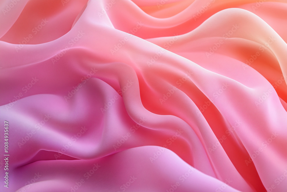 Abstract Fluid Motion with Pink and Golden Waves Abstract Fluid Motion with Pink and Golden Waves