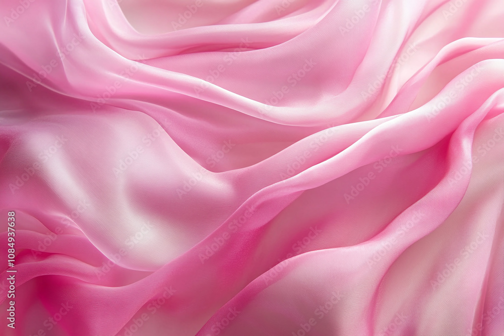 Fototapeta premium Abstract Fluid Motion with Pink and Golden Waves