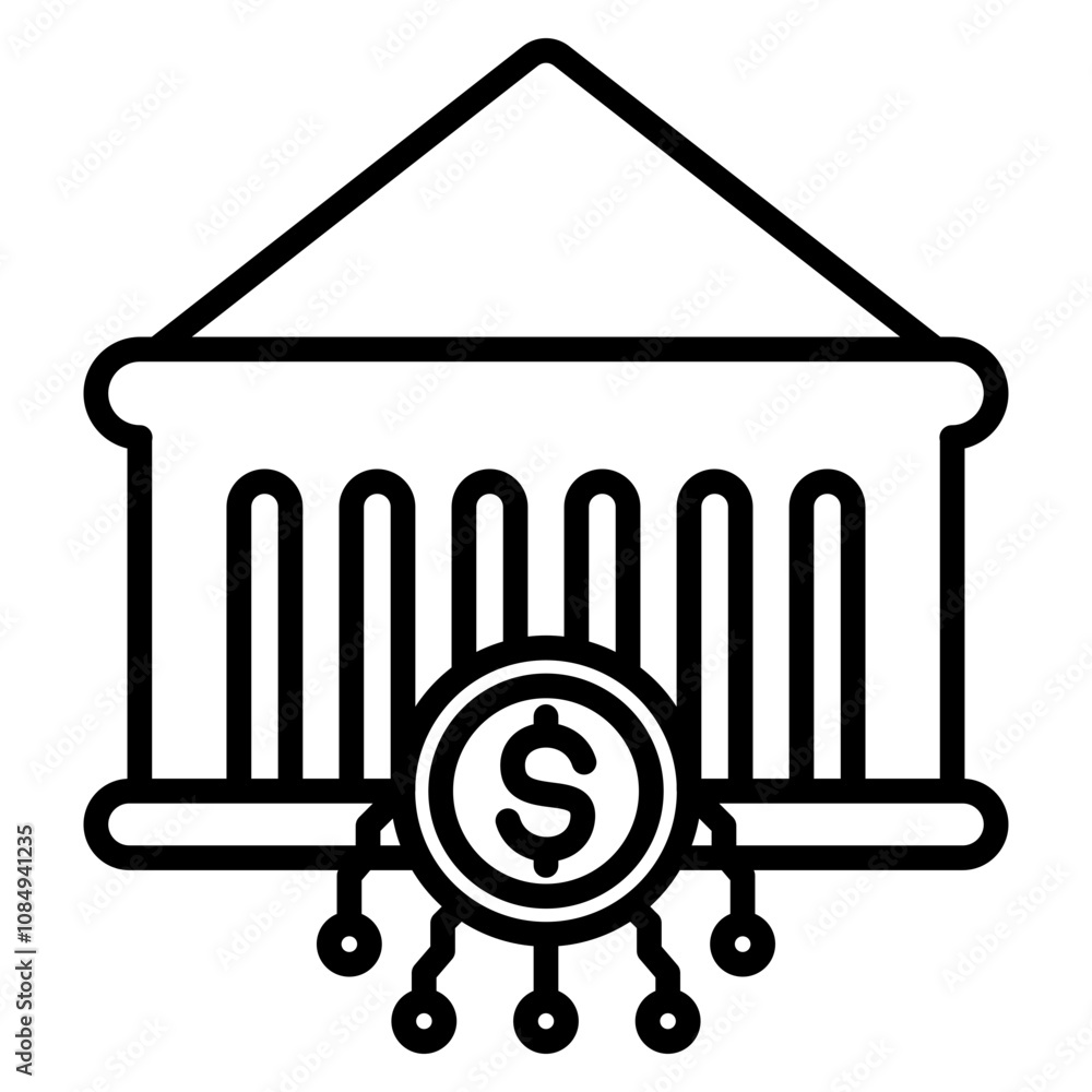 Fintech Outline Icon
