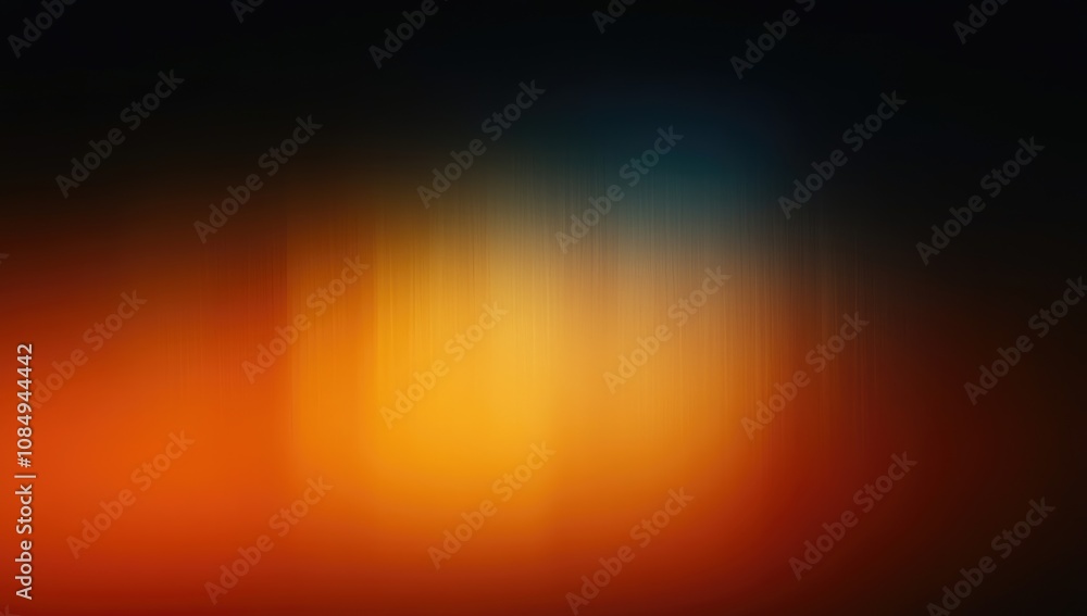 Obraz premium Abstract Gradient Background with Orange and Black Colors, Blurred and Grainy Texture, Vector Illustration for Banner or Poster Design