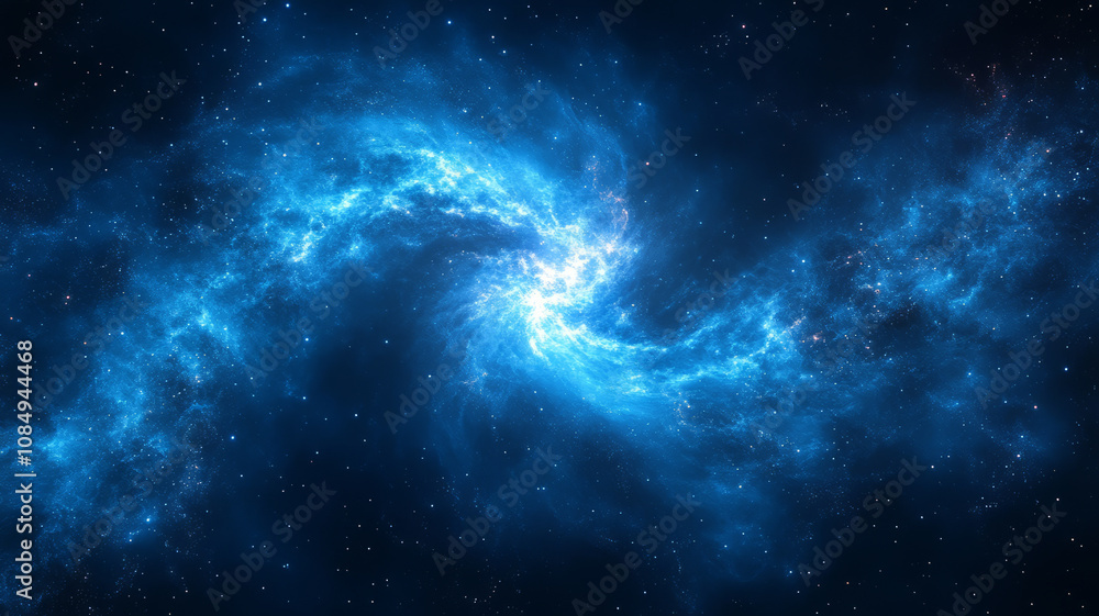 Fototapeta premium Blue Background with Awesome Star Pattern