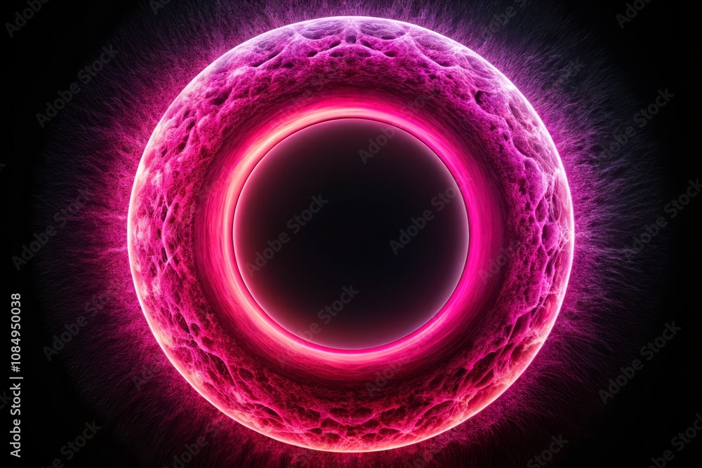 Abstract Pink Circle on Black Background - A Macro Photography Exploration of Shapes, Patterns, and Color Depth for Creative Projects and Artistic Displays Abstract Pink Circle on Black Background - A Macro Photography Exploration of Shapes, Patterns, and Color Depth for Creative Projects and Artistic Displays