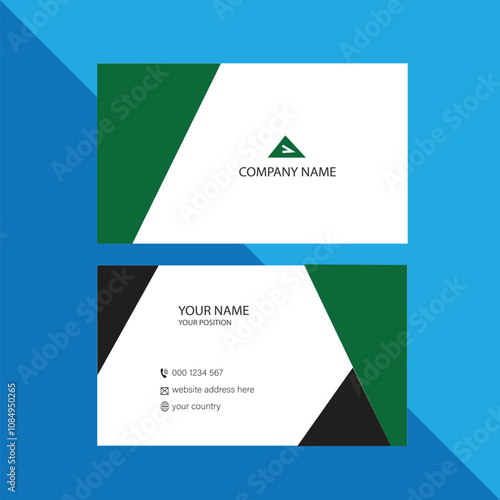 Modern business card template design