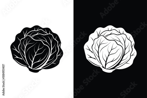 Cabbage Flat Icon. Versatile Vector Design from the Fruits Collection