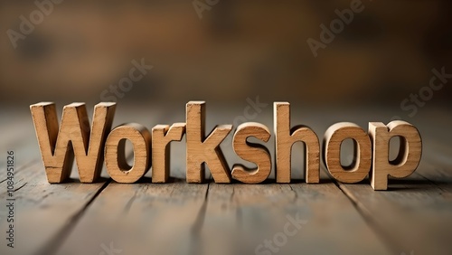 Workshop, webinar workshop concept word. 