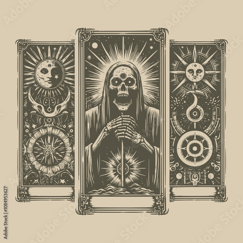 hermit ouija tarot card for divination