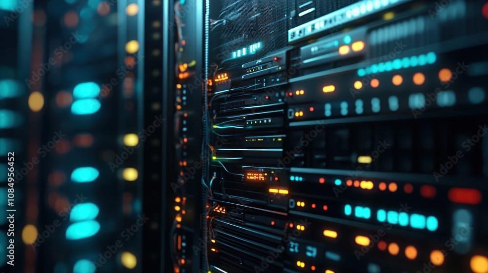 Server Racks in a Data Center Server Racks in a Data Center