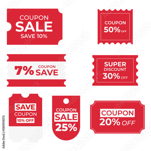 collection of sale coupons
