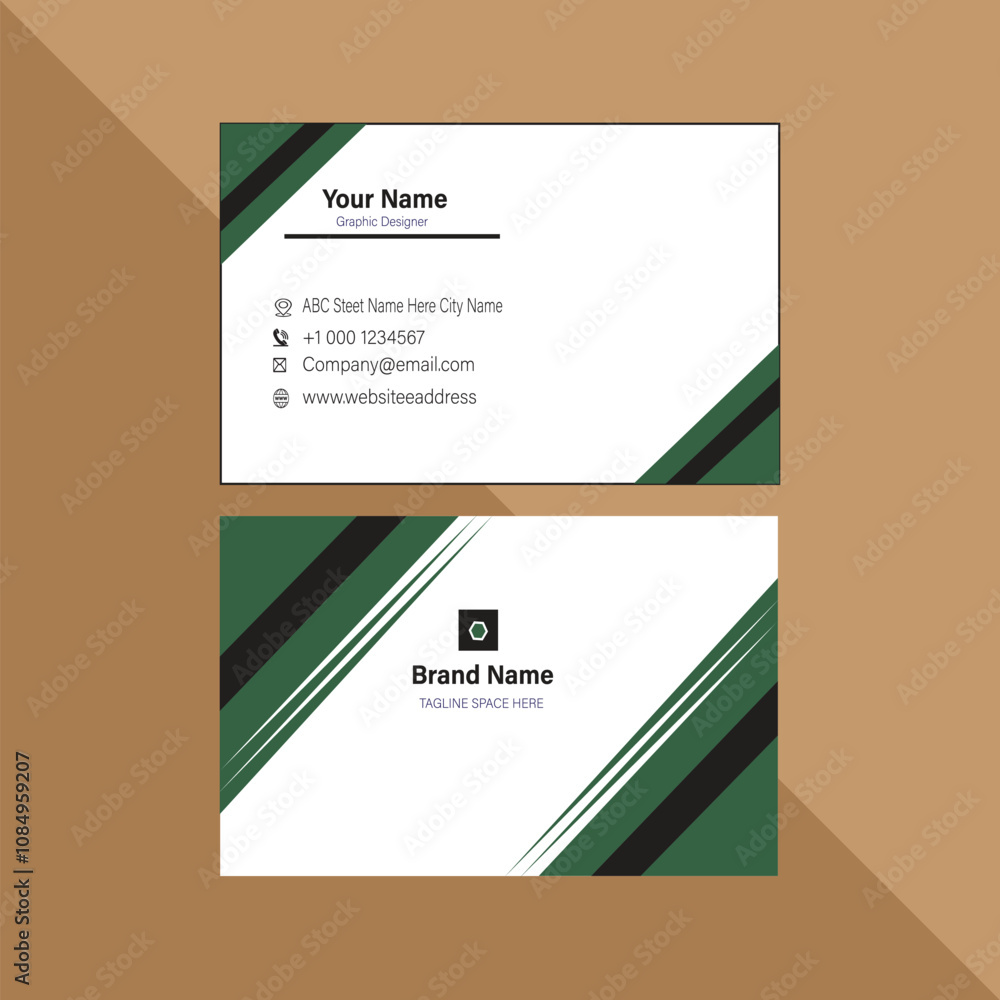 Fototapeta premium Modern business card design template