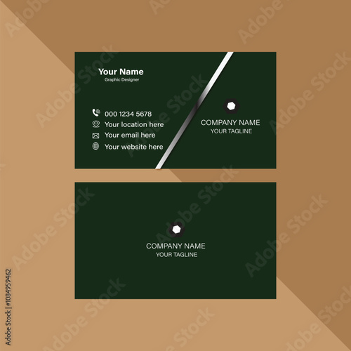 Modern business card design template