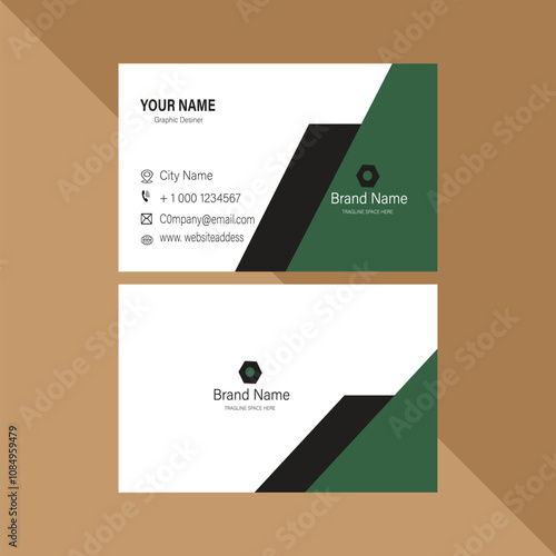 Modern business card design template 