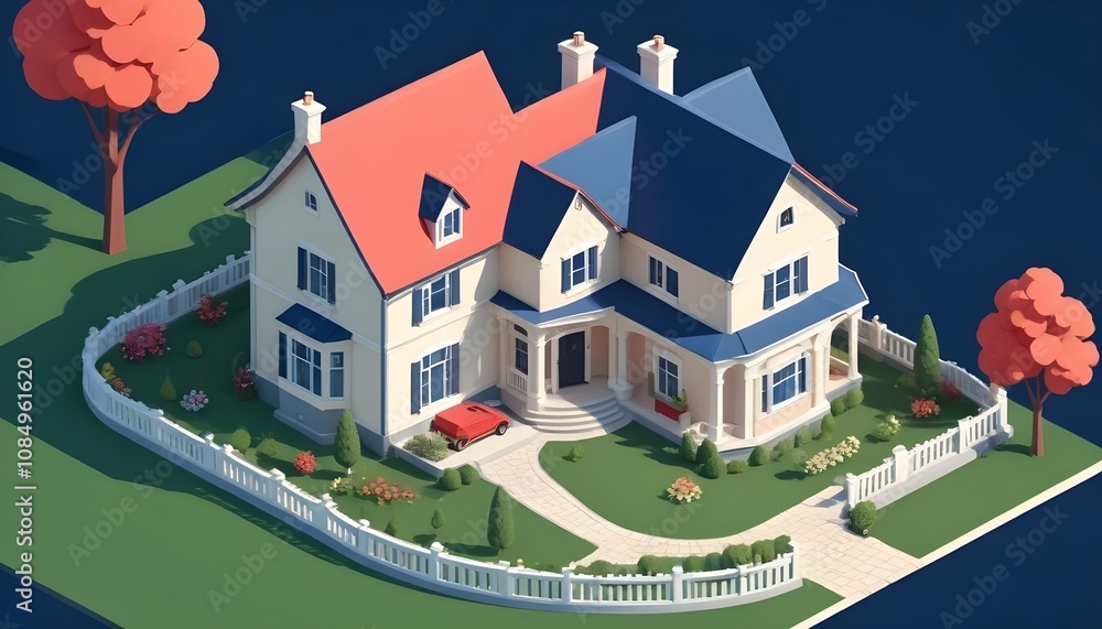 3d view of house model 3d view of house model