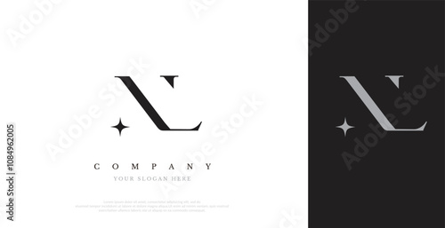 Initial NL Logo Design Vector 