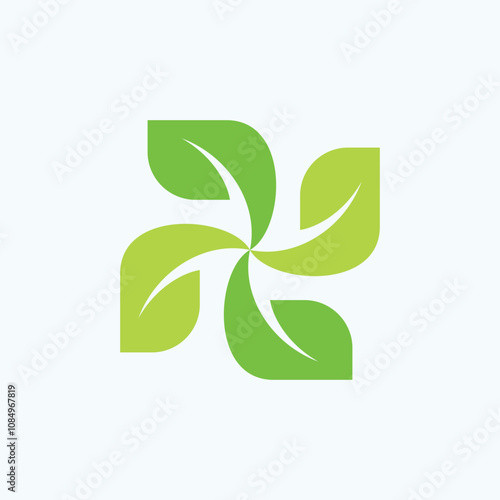 green people healty logo design modern
