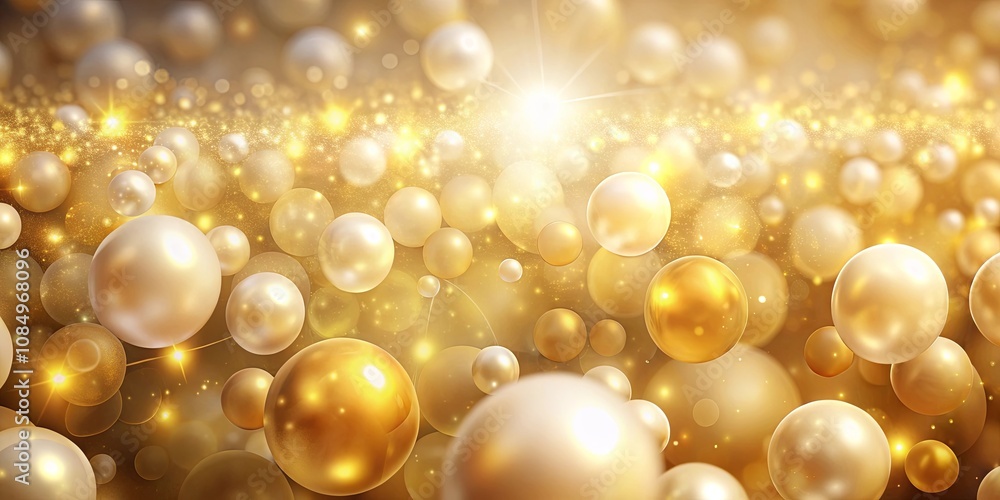 A luminous dreamscape of golden and pearl spheres, illuminated by a radiant glow, creating a captivating and ethereal ambiance. A luminous dreamscape of golden and pearl spheres, illuminated by a radiant glow, creating a captivating and ethereal ambiance.