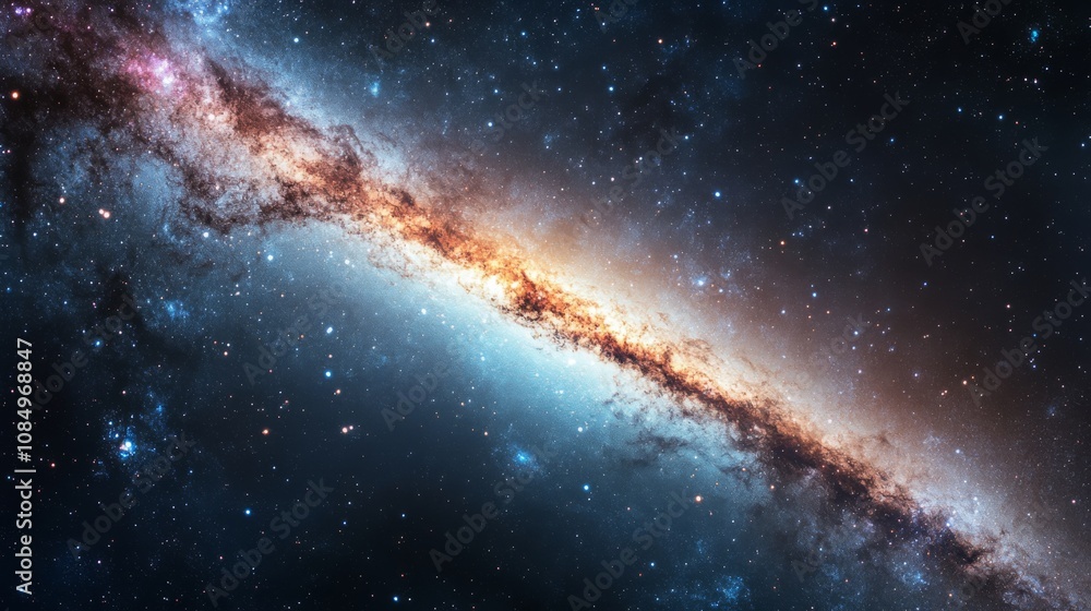 Fototapeta premium Awe-Inspiring Galaxy Panorama