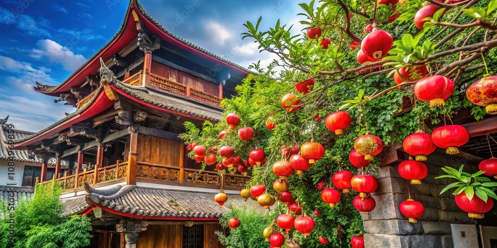 Chengdu Pomegranate Harvest: Architectural Photography Chengdu Pomegranate Harvest: Architectural Photography