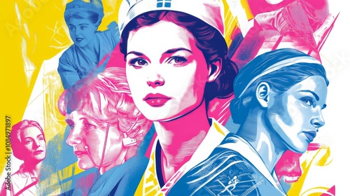 Vibrant Nurse Day Poster Design for Celebration