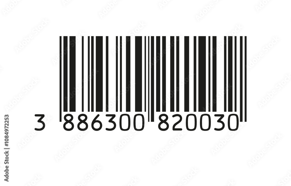 Barcode icon isolated on white background Barcode icon isolated on white background