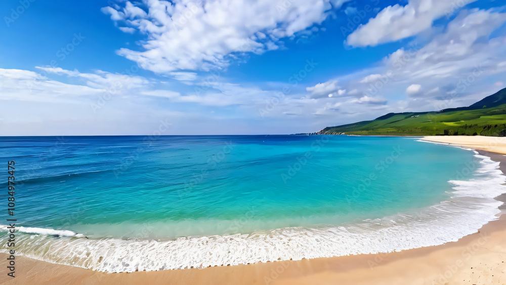beach with blue sky beach with blue sky