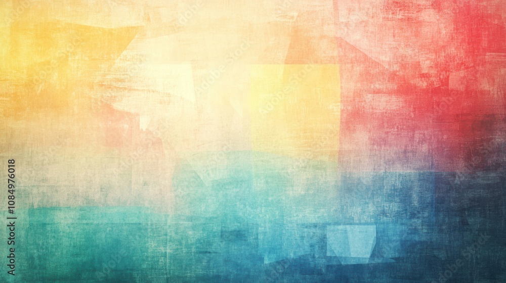 Abstract artwork with a soft gradient of pastel colors, including yellow, pink, and blue, evoking calm and warmth with textured effects. Abstract artwork with a soft gradient of pastel colors, including yellow, pink, and blue, evoking calm and warmth with textured effects.