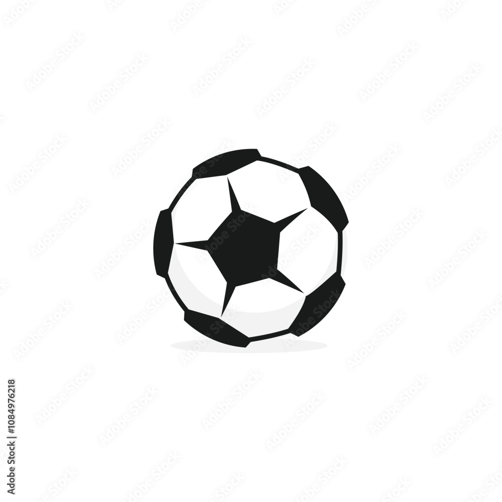 Fototapeta premium Soccer ball vector template illustration