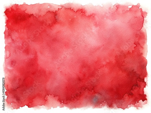 Red watercolor wash with soft blended background