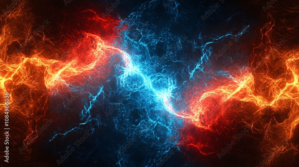 Obraz premium Abstract Fire and Ice Background