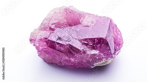 Pink Rock on White Surface