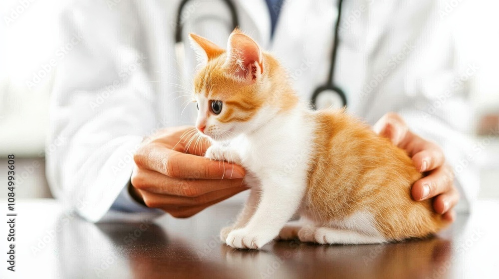 Kitten's First Veterinary Check-Up with Care Kitten's First Veterinary Check-Up with Care