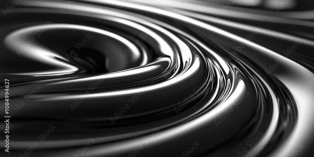 Abstract black and white swirl swirl, distorted texture uncluttered layout, Generative AI Abstract black and white swirl swirl, distorted texture uncluttered layout, Generative AI