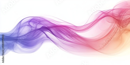 Abstract hue smoke, pink purple swirling fog, blend scene, copy space, Generative AI