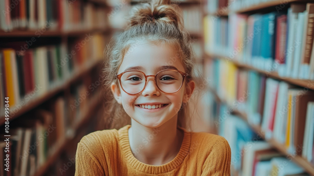 happy Child In School Library Kids Reading Books happy Child In School Library Kids Reading Books