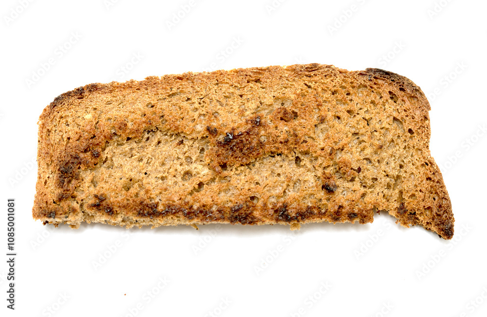 bread crumbs fried croutons isolated on white bread crumbs fried croutons isolated on white