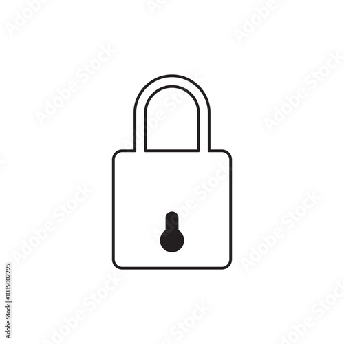 lock glyph icon