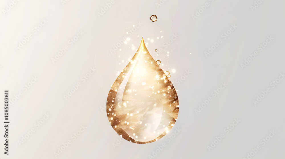 Radiant Golden Drop with Glitter Effect on Soft Gradient Background- Perfect for Beauty, Skincare, Wellness, or Luxury Products Radiant Golden Drop with Glitter Effect on Soft Gradient Background- Perfect for Beauty, Skincare, Wellness, or Luxury Products