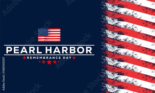 Pearl Harbour Rememberence Day , vektor background banner . photo