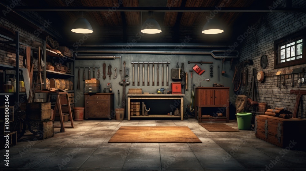 Cluttered Workshop Cluttered Workshop