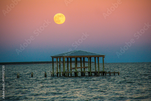 beautiful sunset at the beach