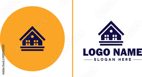 Building Materials icon Construction supplies Building supplies Construction materials flat logo sign symbol editable vecto